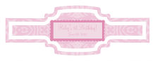 Powder Pink Baby Buckle Cigar Band Labels